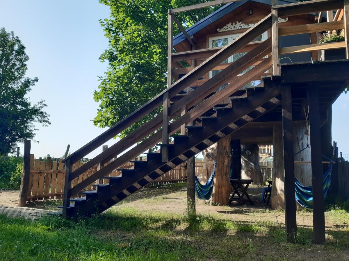 Podlasie Domek Na Drzewach Trzescianka Exterior foto